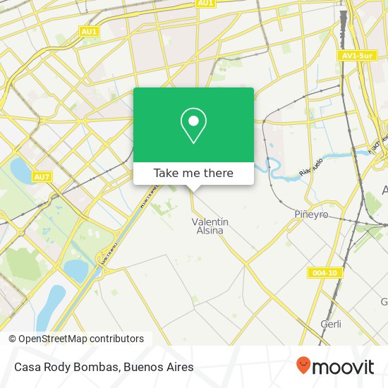 Casa Rody Bombas map