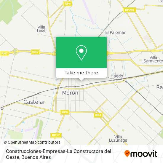 Construcciones-Empresas-La Constructora del Oeste map