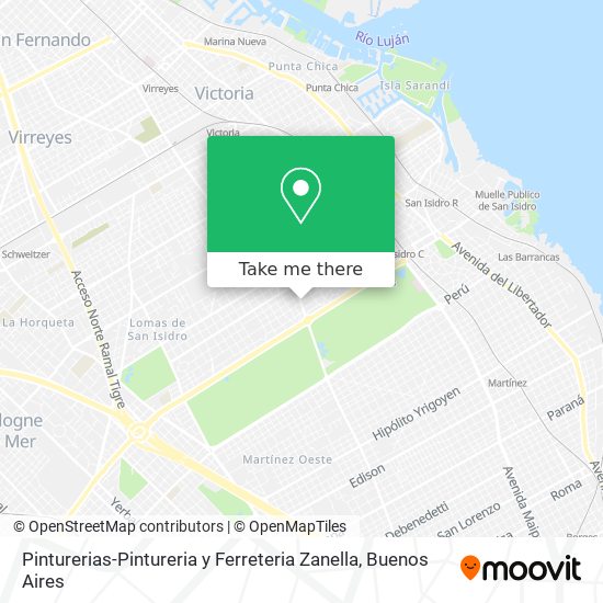 Pinturerias-Pintureria y Ferreteria Zanella map