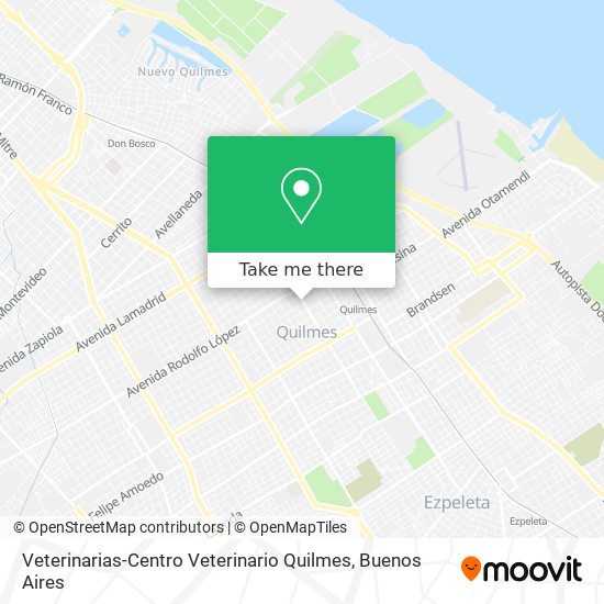 Veterinarias-Centro Veterinario Quilmes map