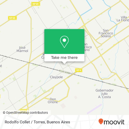 Mapa de Rodolfo Collet / Torres