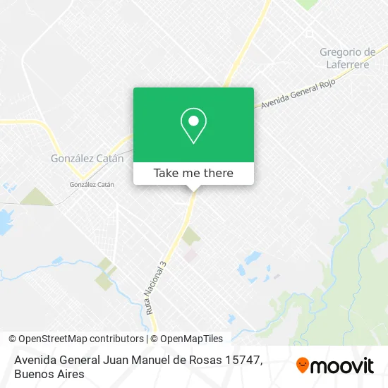 Mapa de Avenida General Juan Manuel de Rosas 15747