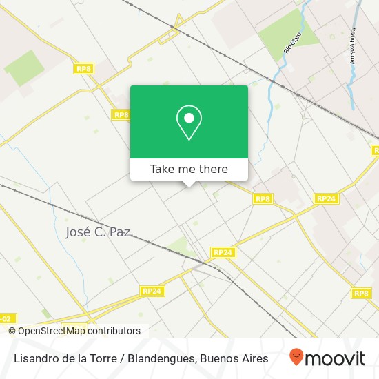 Lisandro de la Torre / Blandengues map