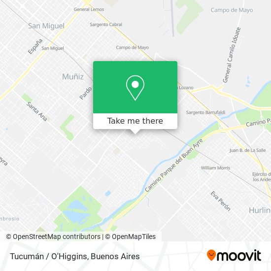 Mapa de Tucumán / O'Higgins