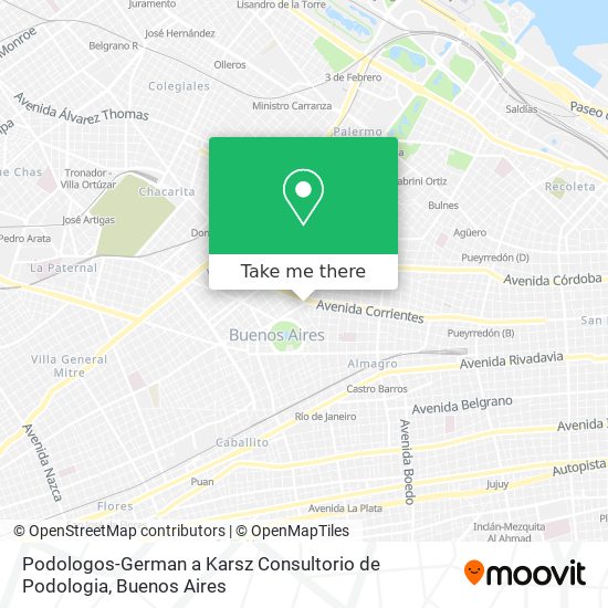 Podologos-German a Karsz Consultorio de Podologia map