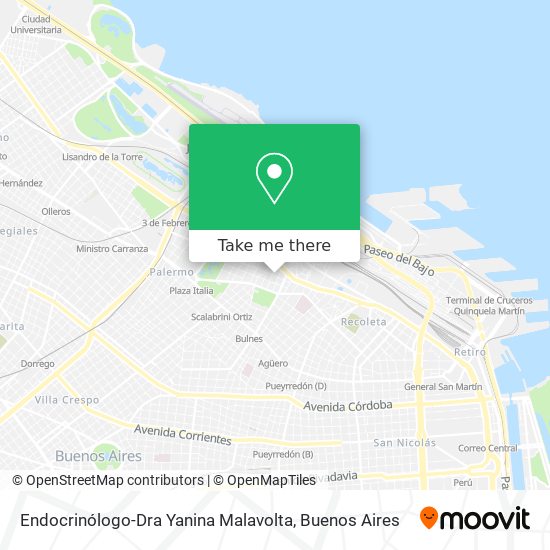 Endocrinólogo-Dra Yanina Malavolta map