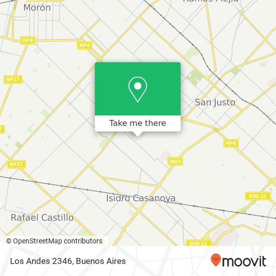 Los Andes 2346 map