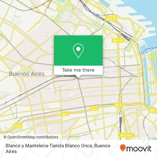 Blanco y Manteleria-Tienda Blanco Once map