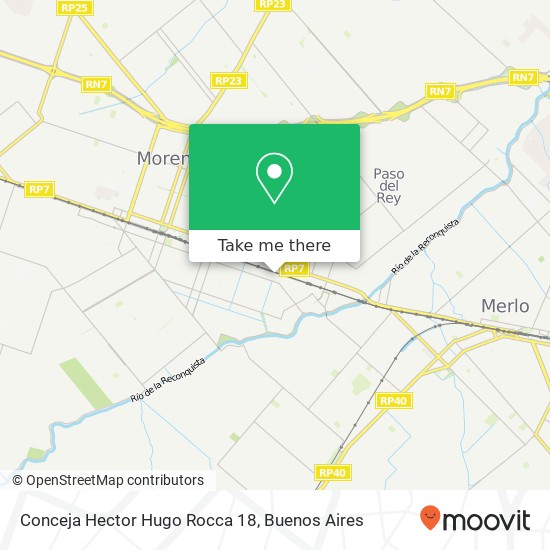 Conceja Hector Hugo Rocca 18 map