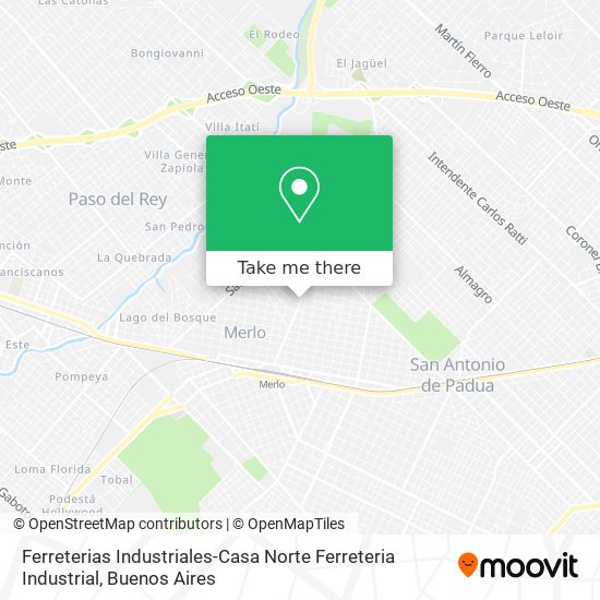 Ferreterias Industriales-Casa Norte Ferreteria Industrial map