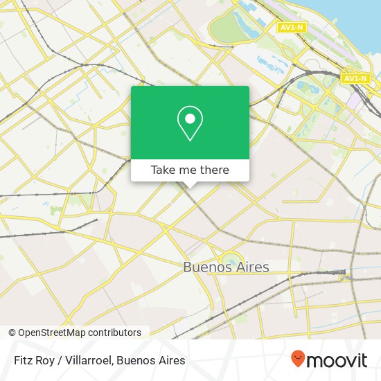Fitz Roy / Villarroel map