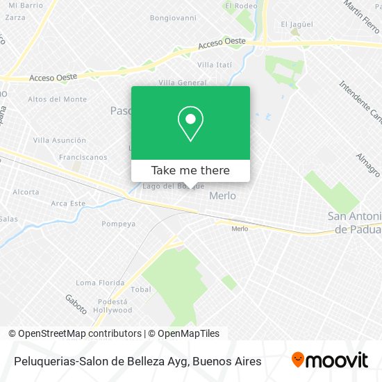 Mapa de Peluquerias-Salon de Belleza Ayg