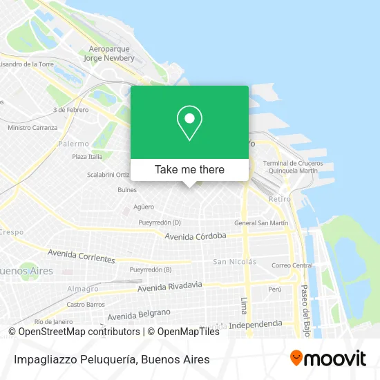 Mapa de Impagliazzo Peluquería