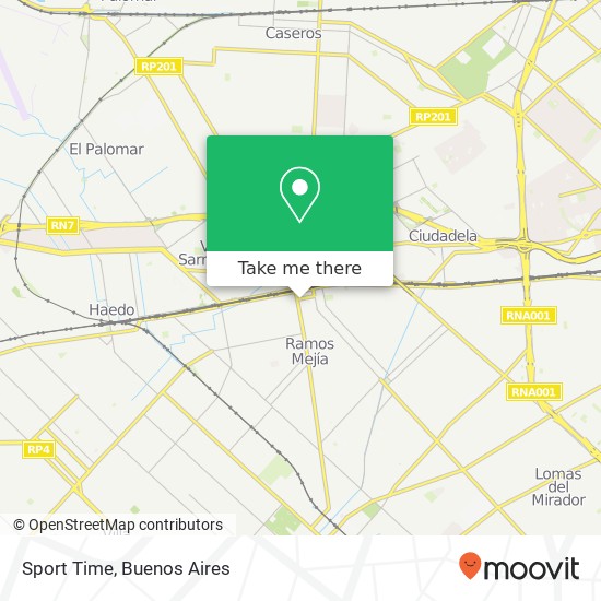 Mapa de Sport Time