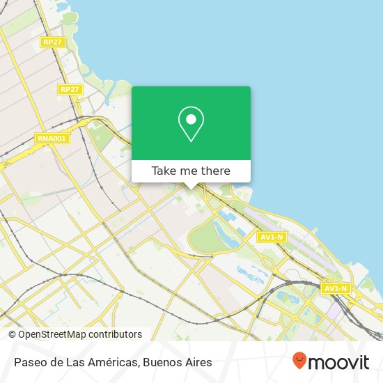 Paseo de Las Américas map