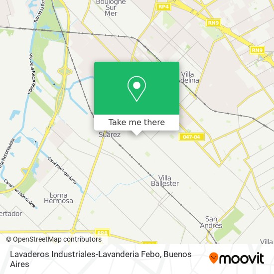 Lavaderos Industriales-Lavanderia Febo map