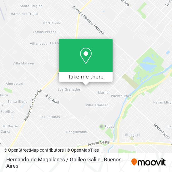 Hernando de Magallanes / Galileo Galilei map