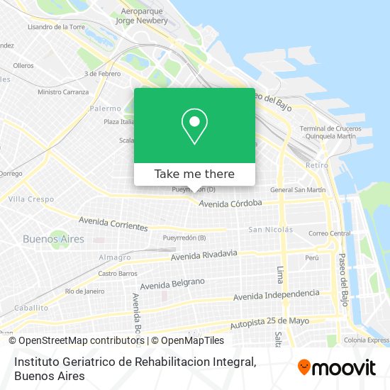 Instituto Geriatrico de Rehabilitacion Integral map