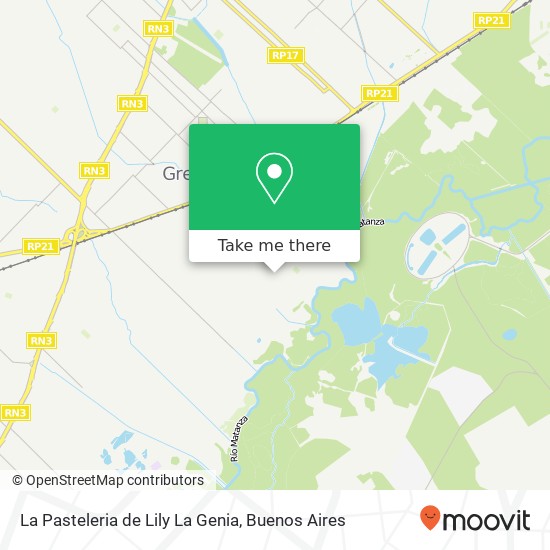 La Pasteleria de Lily La Genia map