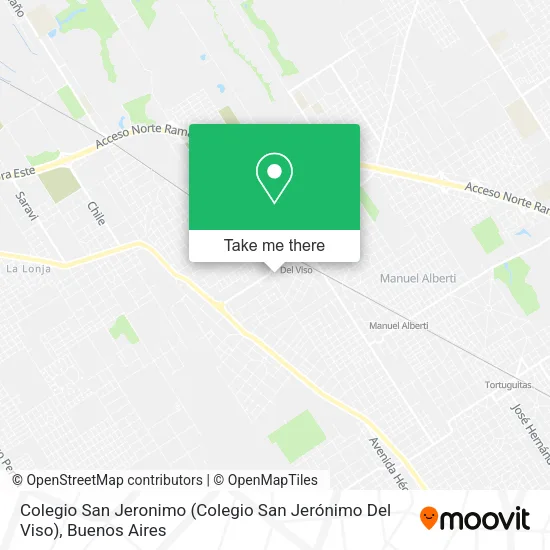 Mapa de Colegio San Jeronimo (Colegio San Jerónimo Del Viso)