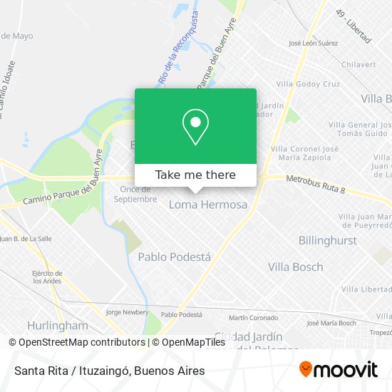 Mapa de Santa Rita / Ituzaingó