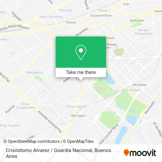 Mapa de Crisóstomo Alvarez / Guardia Nacional
