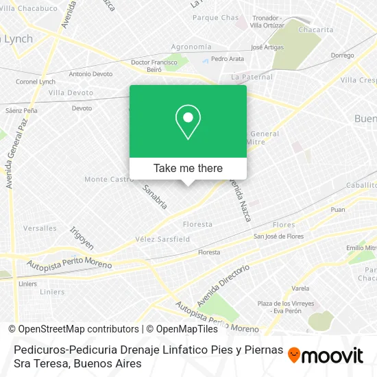 Pedicuros-Pedicuria Drenaje Linfatico Pies y Piernas Sra Teresa map