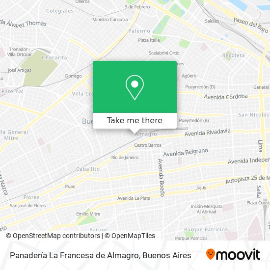 Mapa de Panadería La Francesa de Almagro