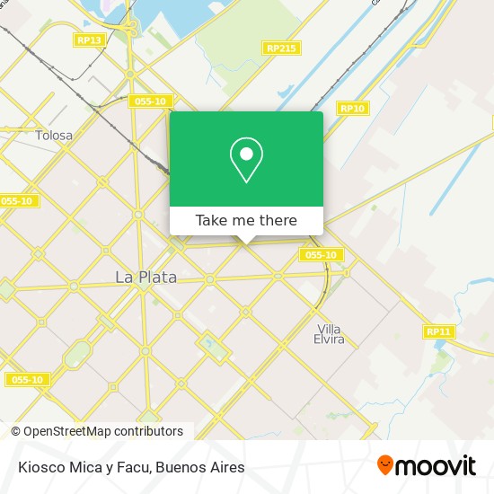Kiosco Mica y Facu map