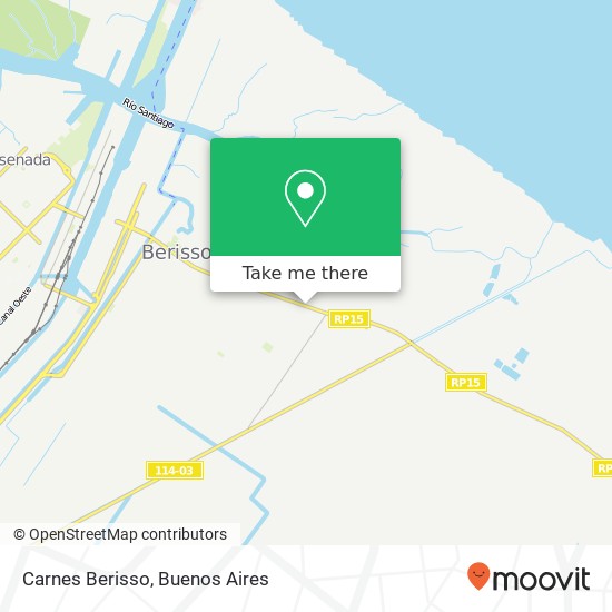 Carnes Berisso map