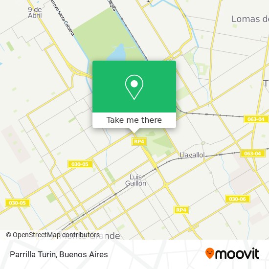 Parrilla Turin map