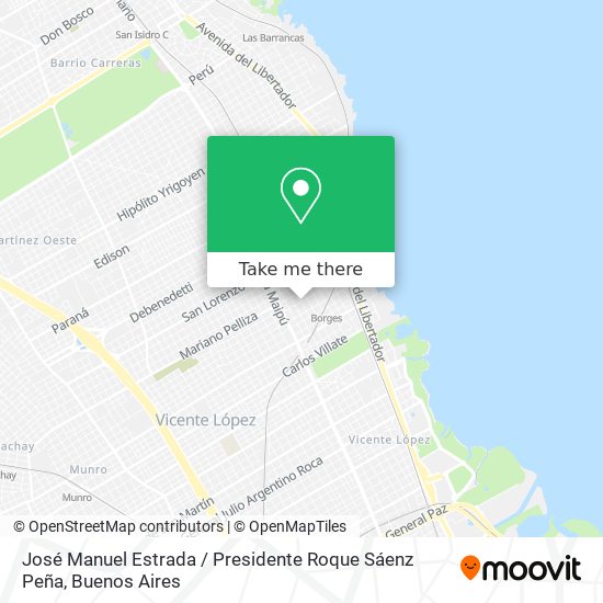 Mapa de José Manuel Estrada / Presidente Roque Sáenz Peña