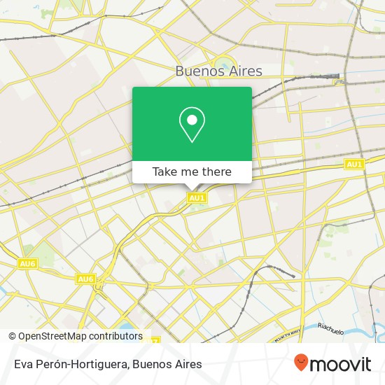 Mapa de Eva Perón-Hortiguera