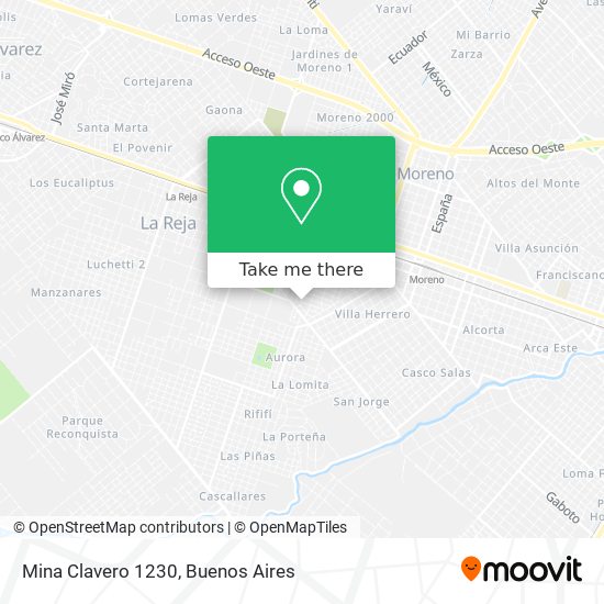 Mina Clavero 1230 map