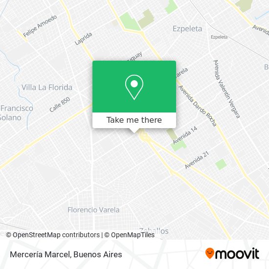 Mapa de Mercería Marcel