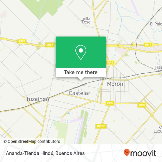Ananda-Tienda Hindú map