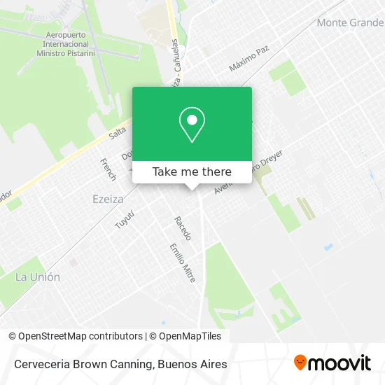 Cerveceria Brown Canning map