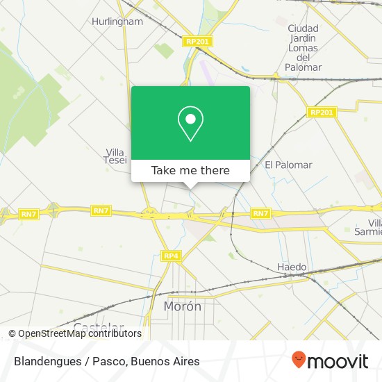 Blandengues / Pasco map