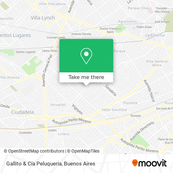Gallito & Cía Peluquería map