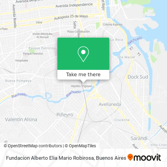 Mapa de Fundacion Alberto Elia Mario Robirosa