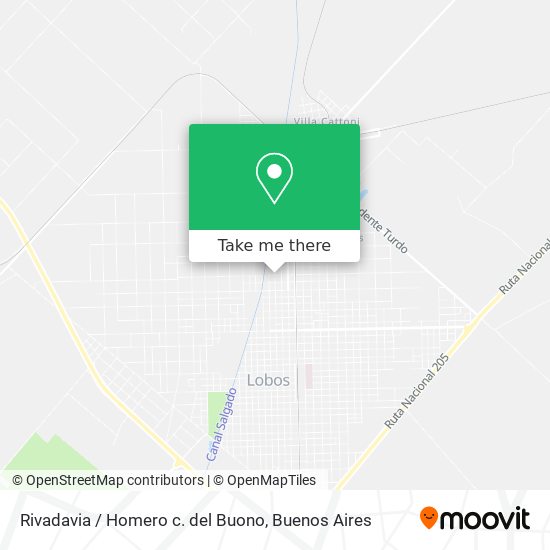 Rivadavia / Homero c. del Buono map