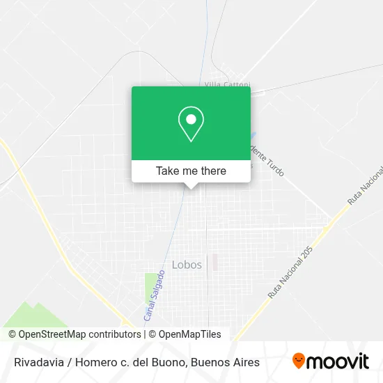 Rivadavia / Homero c. del Buono map