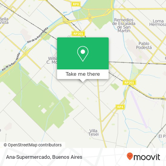 Ana-Supermercado map