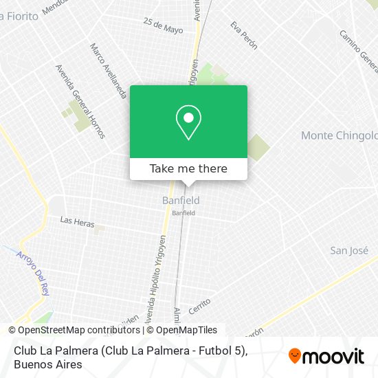 Mapa de Club La Palmera (Club La Palmera - Futbol 5)