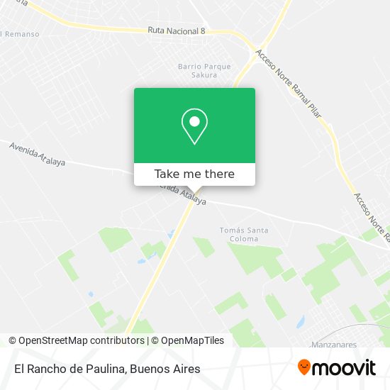 Mapa de El Rancho de Paulina