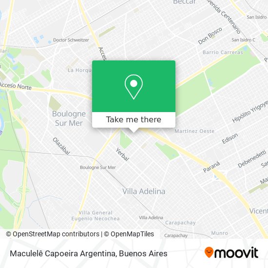 Maculelê Capoeira Argentina map