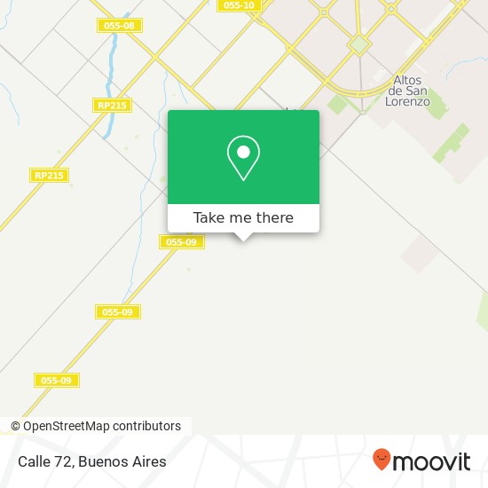 Calle 72 map