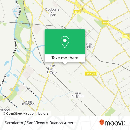 Mapa de Sarmiento / San Vicente