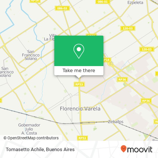 Tomasetto Achile map