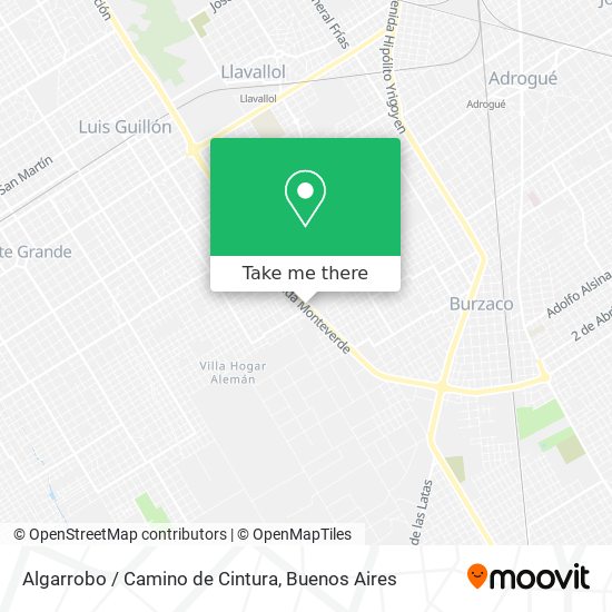 Algarrobo / Camino de Cintura map